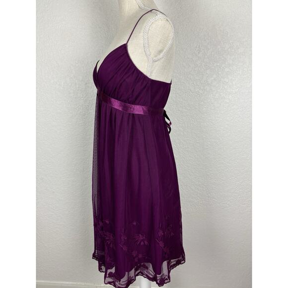 Vintage Betsey Johnson Womens Slip Dress Sz 6 Purple Fairy Whimsy‎ Romantic 90s - Picture 3 of 12